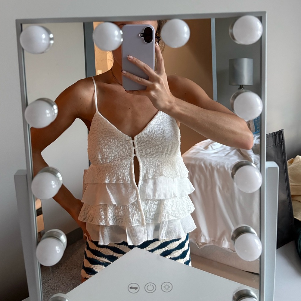 Ruffle lace top